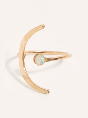 Mint Opal Star Gaze Ring