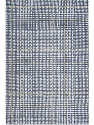 King Area Rug Ivory/cadet Blue/citron