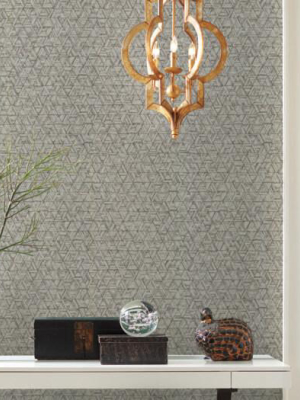 Amulet Wallpaper In Oyster From The Moderne Collection By Stacy Garcia For York Wallcoverings