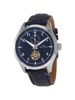 Lucien Piccard Gmt Open Heart Automatic Blue Dial Men's Watch 1295a2