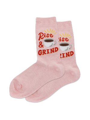 Women's Rise And Grind Crew Socks