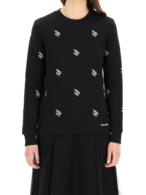 Redvalentino Floral Embroidered Sweatshirt