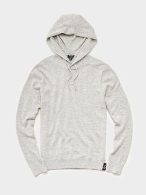 Cashmere Hoodie In Heather Oatmeal