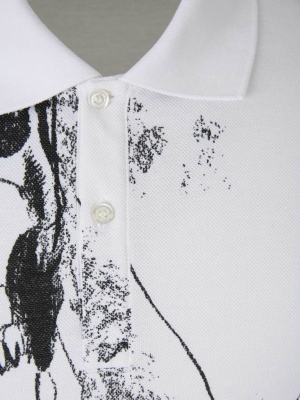 Alexander Mcqueen Skulls Print Polo Shirt