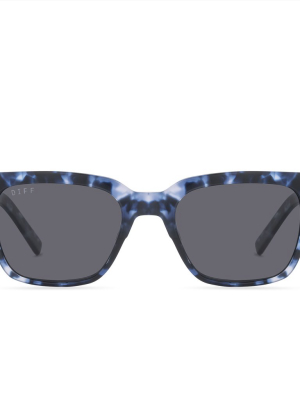 Billie - Midnight Marble + Grey + Polarized Sunglasses