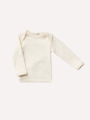 Lilou Long Sleeve Envelope Tee - Natural