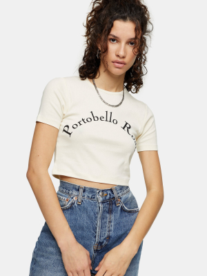 Ecru Portobello Road Crop T-shirt