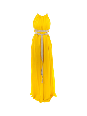 Max Mara Orde Halterneck Maxi Dress