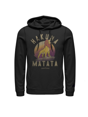 Men's Lion King Simba Hakuna Matata Pull Over Hoodie