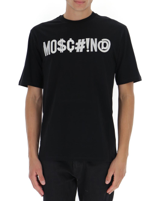 Moschino Logo Embroidered T-shirt