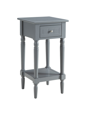 French Country Khloe Accent Table - Black - Convenience Concepts