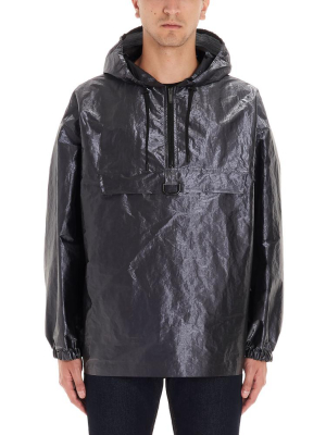 Fendi Logo Stamp Anorak Hooded Jacket