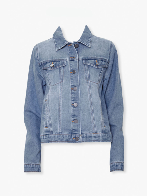 Button-front Denim Jacket