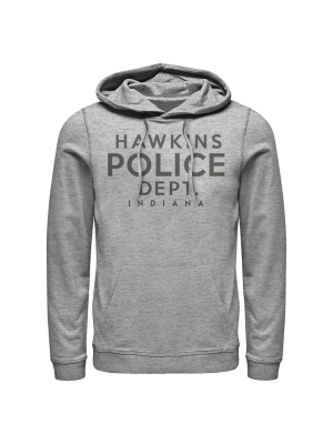 Men's Stranger Things Hawkins Police Department Pull Over Hoodie