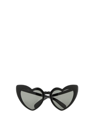 Saint Laurent Eyewear Loulou Heart Sunglasses