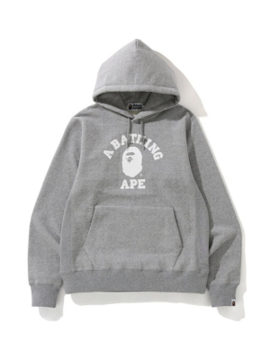 Bape College Heavy Weight Pullover Hoodie