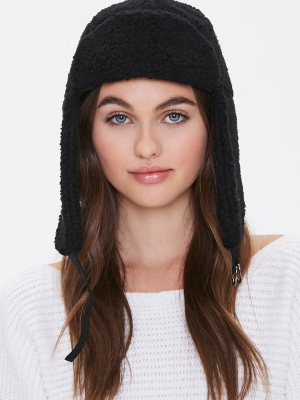 Faux Shearling Trapper Hat