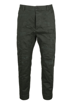 Dsquared2 Distressed Straight Leg Trousers