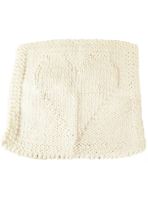 Handmade Washcloth White