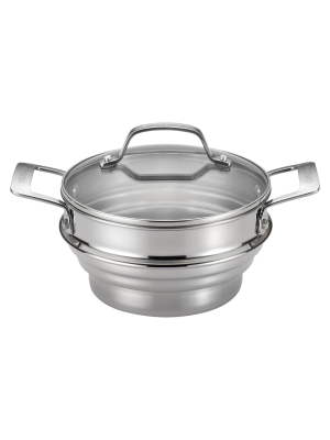 Circulon Genesis Universal Stainless Steel Steamer With Lid - Silver