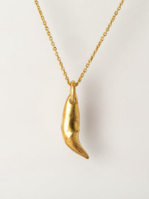 Bear Tooth Necklace Ghost (small, Ag+aga)