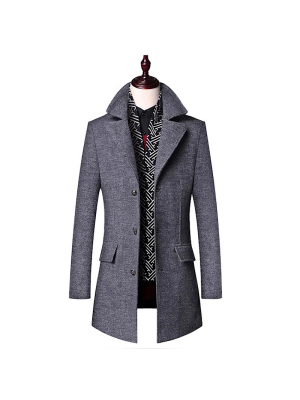 Pologize™ Medium Length Wool Coat