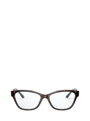 Prada Eyewear Oval Frame Glasses