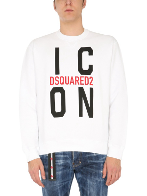 Dsquared2 Logo Print Crewneck Sweatshirt