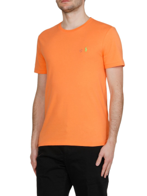 Polo Ralph Lauren Logo Embroidered Round Neck T-shirt