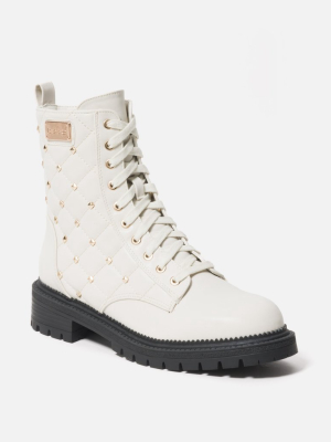 Dorienne B Quilted Combat Boots