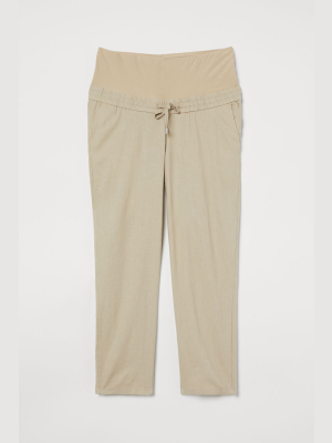 Mama Linen-blend Pants