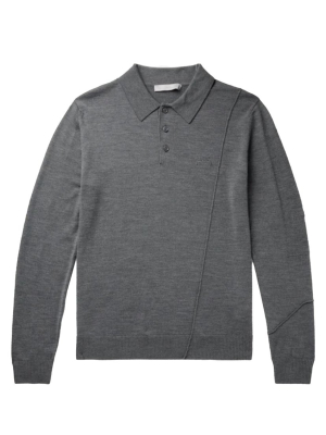 A-cold-wall Merino Knitted Polo Flint