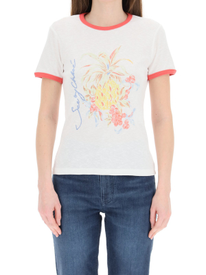 See By Chloé Spring Fruits Printed T-shirt