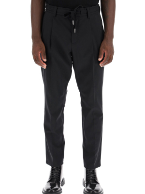 Dolce & Gabbana Drawstring Straight-leg Trousers