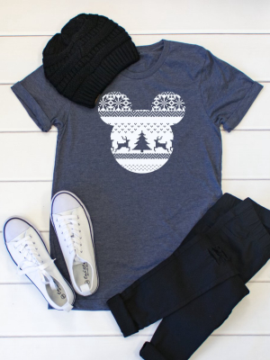 Ugly Sweater Character Crew Neck Tee