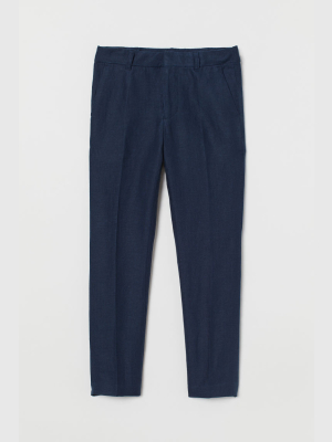 Linen-blend Suit Pants