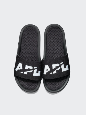 Women's Big Logo Techloom Slide Black / Black / White