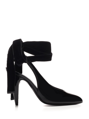 Saint Laurent Kika Ankle Tie Pumps