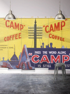 Sample Camp Coffee Wall Mural From The Erstwhile Collection By Milton & King