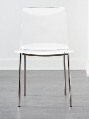 Chiaro Clear Chair Nickel