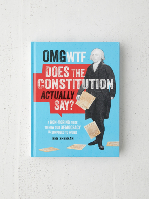 Omg Wtf Does The Constitution Actually Say?: A Non-boring Guide To How Our Democracy Is Supposed To Work By Ben Sheehan