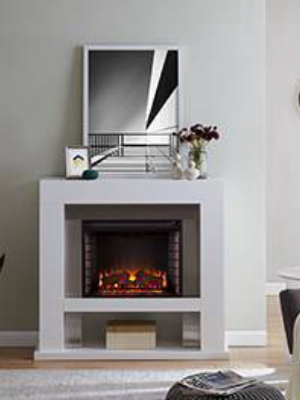 Lockman Stainless Steel Fireplace - Aiden Lane