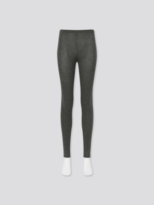 Women Heattech Cable Knitted Leggings (online Exclusive)