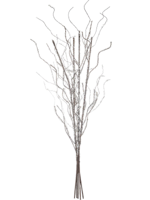 Sullivans Artificial Iced Branch Bundle 34"h Brown