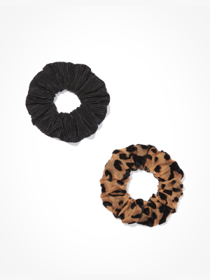 Aeo Leopard Scrunchies 2-pack