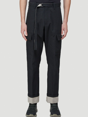 Craig Green Hole Logo Patch Sraight Leg Trousers