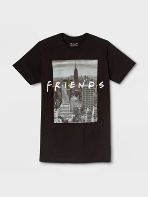 Men's Friends Short Sleeve Graphic T-shirt - Black