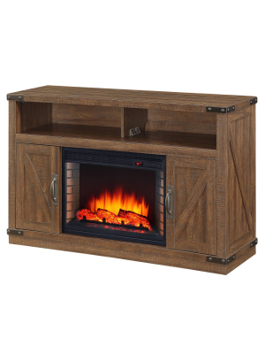 50" Aberfoyle Media Electric Fireplace Rustic Brown - Muskoka