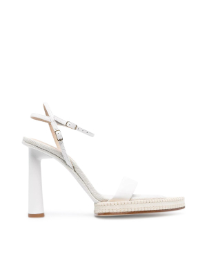 Jacquemus Novio Embroidered Platform Sandals