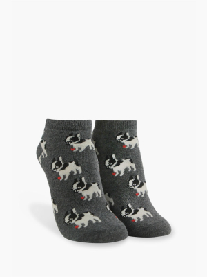 Puppy Graphic Ankle Socks